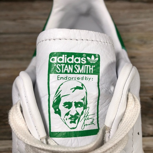 Adidas Stan Smith Original White Green Sneakers - Picture 6 of 8